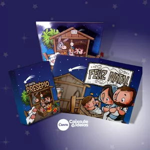 Imagem de capa para o Ebook Livrinho 3D : O nascimento do Menino Jesus