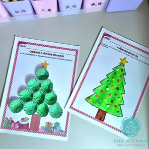 Imagem de capa para o Ebook Atividade - As Árvores de Natal 🎄