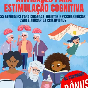 Imagem de capa para o Ebook LIVRO DIGITAL: ATIVIDADES PARA ESTIMULAÇÃO COGNITIVA