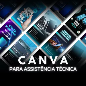 Imagem de capa para o Curso online Canva Pack Assistência Técnica