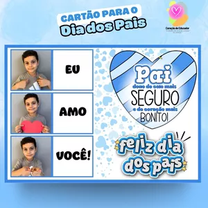 Imagem de capa para o Ebook Cartão com foto Dia dos Pais