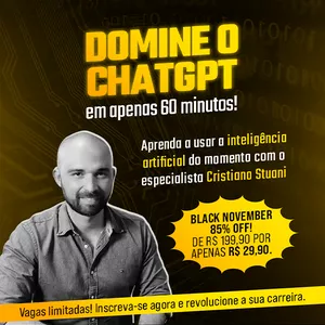 Imagem de capa para o Curso online Domine o ChatGPT em Apenas 60 Minutos