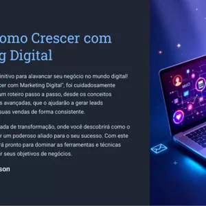 Imagem de capa para o Ebook Como crescer com o marketing digital ?