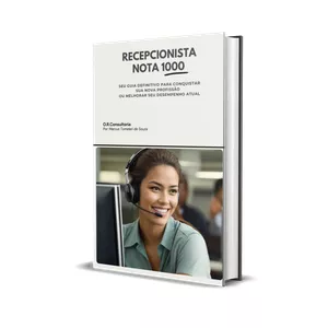 Imagem de capa para o Ebook RECEPCIONISTA NOTA 1000