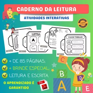 Imagem de capa para o Ebook CADERNO DA LEITURA INTERATIVO - KIT SÓ ESCOLA