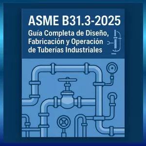 Imagen de portada para Ebook Norma ASME B31.3-2025: Guía Completa de Diseño, Fabricación y Operación de Tuberías Industriales
