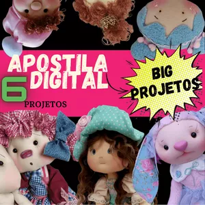 Imagem de capa para o Ebook Big Projetos - Boneca de Pano