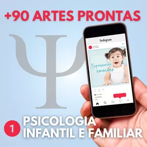 Imagem de capa para o Curso online + 90 ARTES PRONTAS - PSICOLOGIA - I
