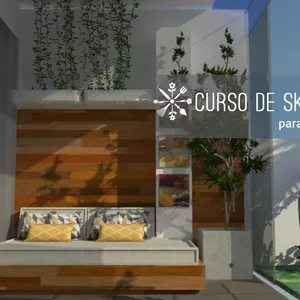 Imagem de capa para o Curso online SketchUP para Paisagismo