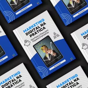 Imagem de capa para o Ebook Marketing Digital na Prática
