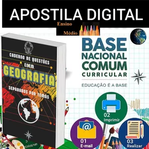 Imagem de GEOGRAFIA CADERNO DE QUESTÕES PARA O ENEM DIVIDIDO EM TEMAS criado por EDU GEO 360º GRAUS na hotmart