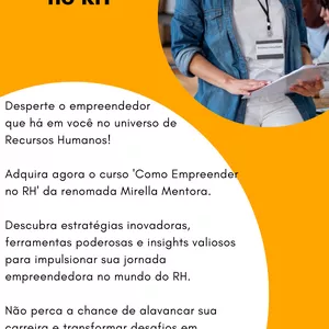 Imagem de capa para o Curso online Curso Como Empreender no RH (Workshop)