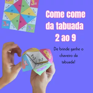 Imagem de capa para o Curso online Origami - Come come de tabuada 