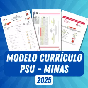 Imagem de capa para o Ebook Modelo de Currículo PSU - Minas Gerais 2025