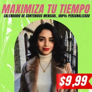 Imagen de portada para Curso online Maximiza tu Tiempo: Calendario Mensual de Contenidos