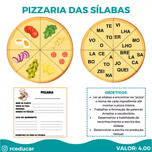 Imagem de capa para o Curso online Pizzaria das sílabas.