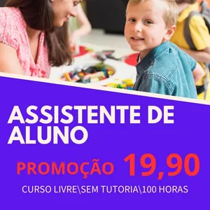 Imagem de capa para o Curso online ASSISTENTE DE ALUNO 100 H