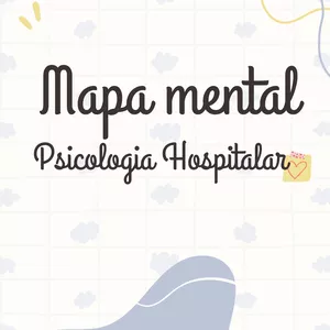 Imagem de capa para o Ebook Mapa Mental Psicologia Hospitalar