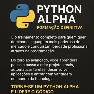 Imagem de capa para o Curso online Python Alpha – Formação Definitiva 