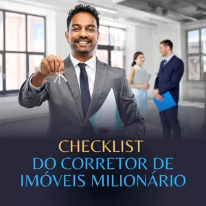 Imagem de capa para o Ebook Checklist do Corretor de Imóveis Milionário