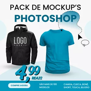 Imagem de capa para o Ebook PACK DE MOCKUP'S