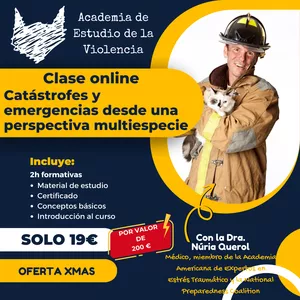 Imagen de portada para Curso online Catástrofes y emergencias desde una perspectiva multiespecie