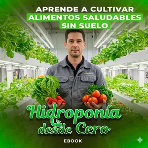 Imagen de portada para Ebook HIDROPONÍA DESDE CERO - APRENDE A CULTIVAR ALIMENTOS SALUDABLES SIN SUELO