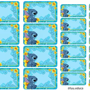 Imagem de capa para o Ebook ETIQUETAS STITCH