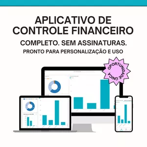 Imagem de capa para o Ebook Aplicativo de Controle Financeiro Pessoal – app personalizável, independente e sem mensalidade