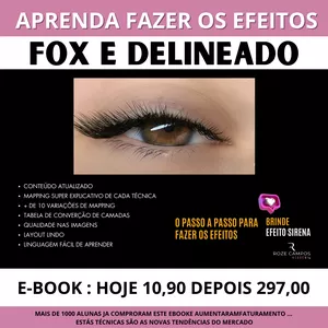 Imagem de capa para o Ebook CÍLIOS FOX YEYS  PERFEITO