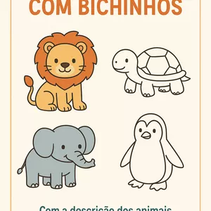 Imagem de capa para o Ebook Colorir com os bichinhos