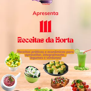 Imagem de capa para o Ebook 111 Receitas da Horta