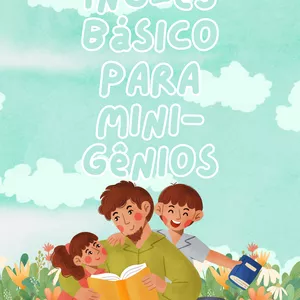 Imagem de capa para o Ebook Inglês Básico para Mini-Gênios