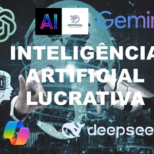 Imagem de capa para o Ebook Inteligência Artificial Lucrativa