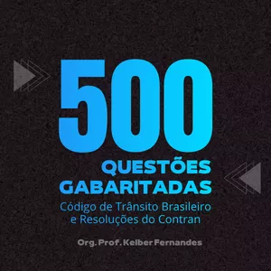 Imagem de capa para o Ebook 500 Questões - Legislação de Trânsito