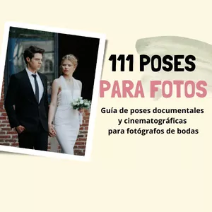 Imagen de portada para Ebook Guía de 111 poses documentales y cinematográficas para fotógrafos de bodas.