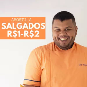 Imagem de capa para o Ebook APOSTILA SALGADOS DE R$1 R$2