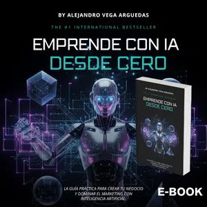 Imagen de portada para Ebook Emprende con IA desde Cero: Guía Práctica + Prompts de Marketing