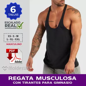Imagen de portada para Curso online MOLDERÍA REGATA FRANELLILLA MUSCULOSA FITNESS MASCULINO