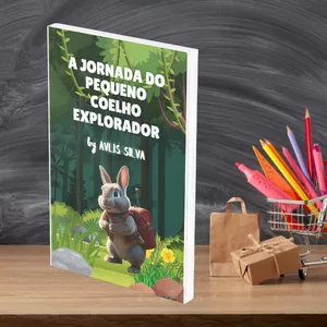 Imagem de capa para o Ebook E-BOOK DE HISTÓRIA INFANTIL " A JORNADA DO PEQUENO COELHO EXPLORADOR"