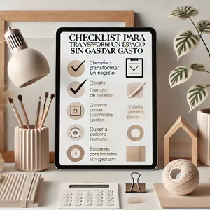 Imagen de portada para Curso online Checklist para Transformar un Espacio sin Gastar Mucho 📝