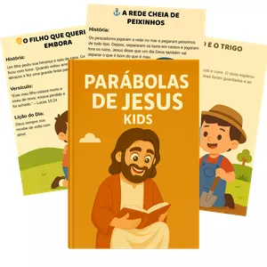 Imagem de capa para o Ebook Parábolas de Jesus Kids