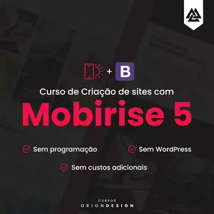 Imagem de capa para o Curso online Desenvolvimento de sites com Mobirise 5