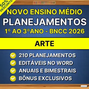 Imagem do curso ARTE - Planejamentos - Ensino Médio - BNCC 2026