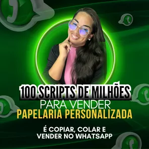 Imagem de capa para o Curso online 100 SCRIPTS DE WHATSAPP PARA PAPELEIRAS