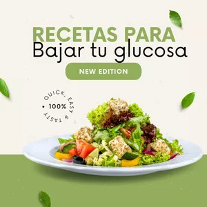 Imagen de portada para Ebook RECETAS PARA BAJAR LA GLUCOSA