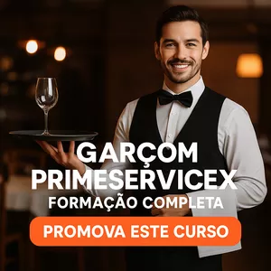 Garçom PrimeServiceX – Formação Completa 