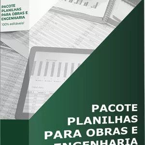 Imagem de capa para o Ebook PACOTE DE PLANILHA MASTER PARA ORÇAMENTOS DE OBRAS 