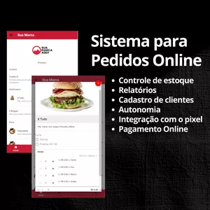 Imagem de capa para o Curso online Sistema de Pedidos Online para Delivery de Comida