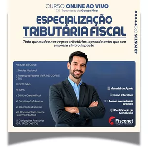 Imagem do curso Especialização Tributária e Fiscal 2026 